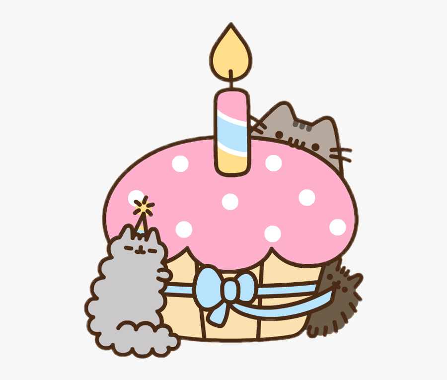 Pusheen Pip And Stormy Happy Birthday Clipart , Png - Pusheen Birthday Gif, Transparent Clipart