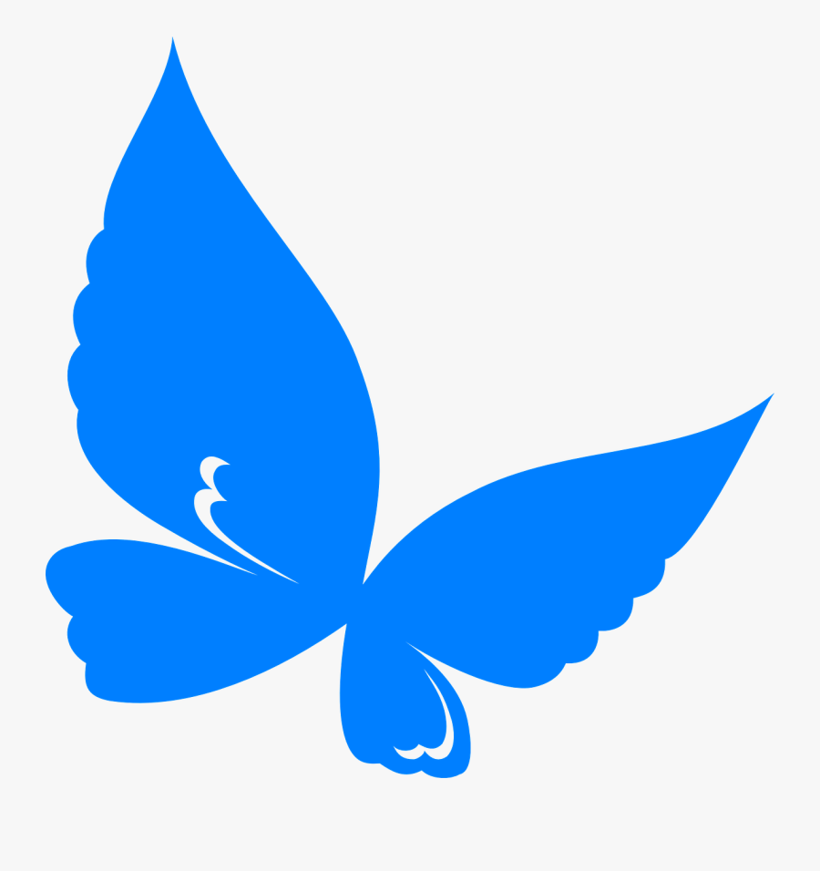 Blue Clip Art Butterfly, Transparent Clipart