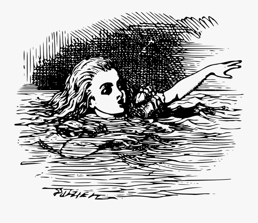 Alice In Wonderland - Alice's Adventures In Wonderland Pool Of Tears, Transparent Clipart
