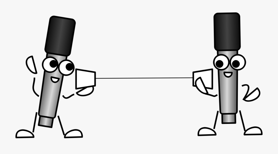 Audio,angle,microphone - Cartoon String Telephone, Transparent Clipart