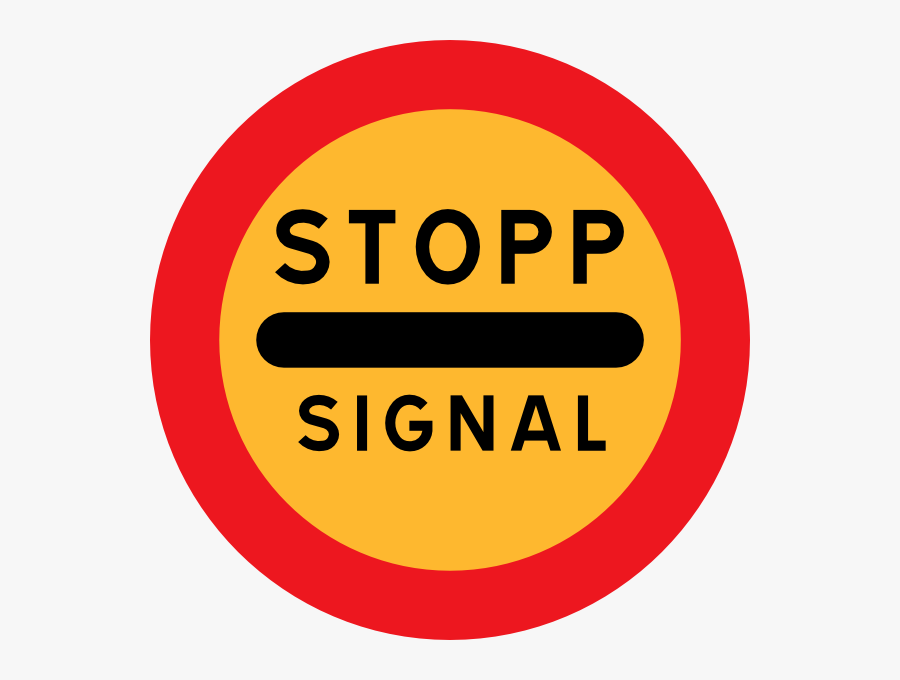 Free Vector Stopp Signal Sign Clip Art - Circle, Transparent Clipart