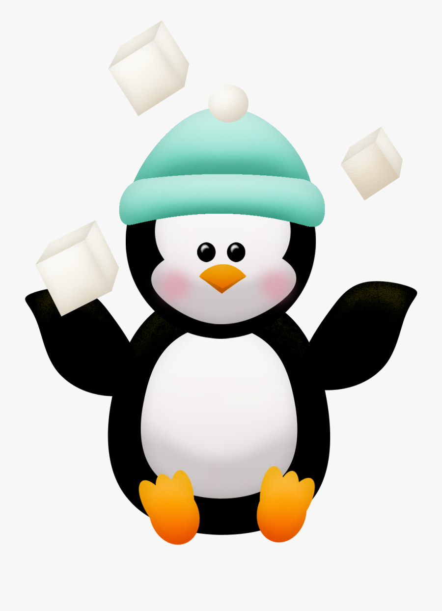 Winter Clipart, Christmas Clipart, Penguin Images, - Baby Penguin Clip Art, Transparent Clipart