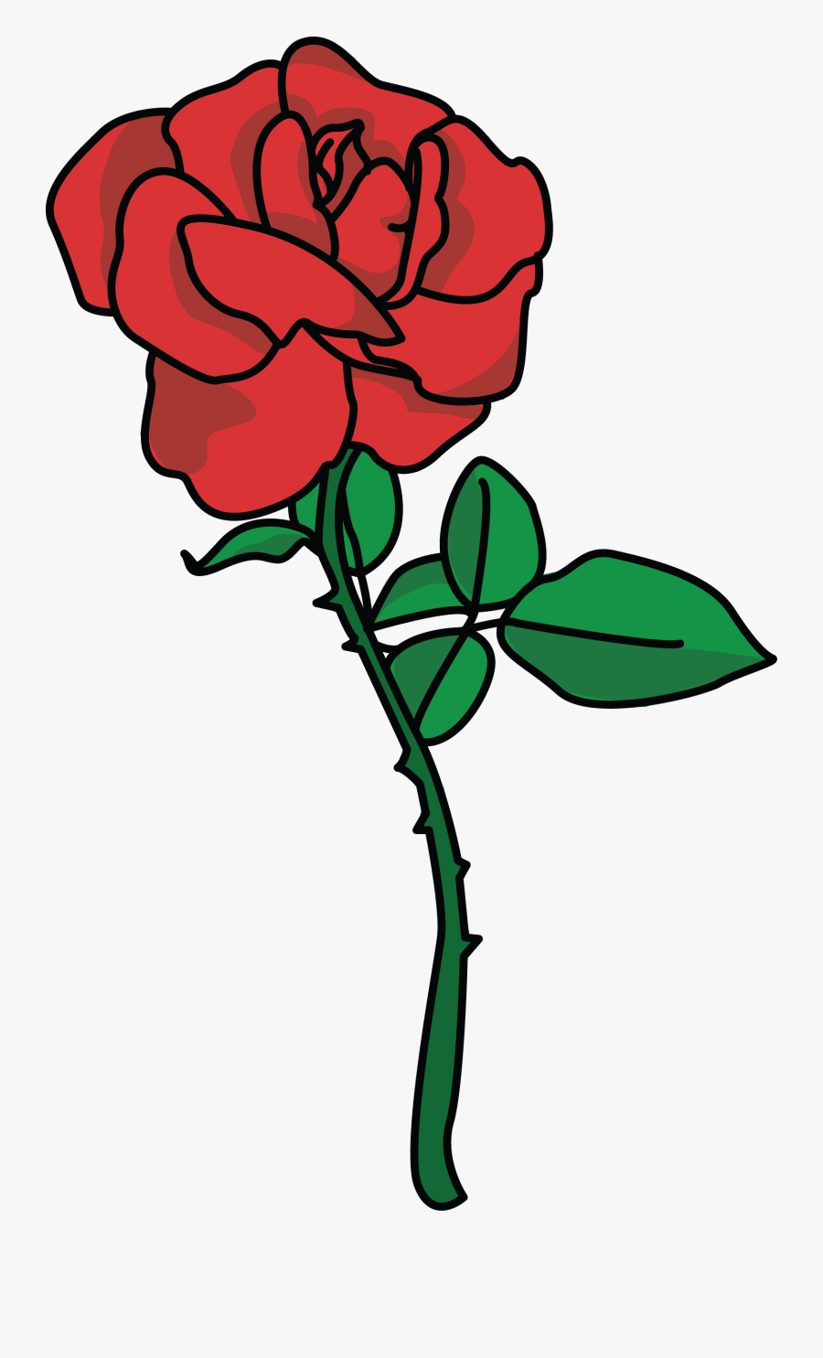 Large Pink Rose Heart Clipart Hearts Clip Art - Rose Clipart Png Image High Resolution, Transparent Clipart