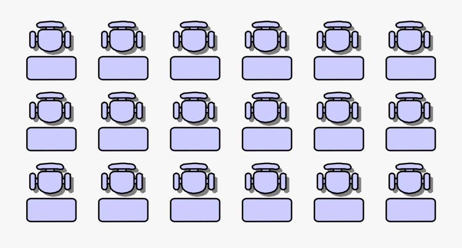 Classroom Clipart Seating Chart - Seat Plan Design In Classroom, Transparent Clipart