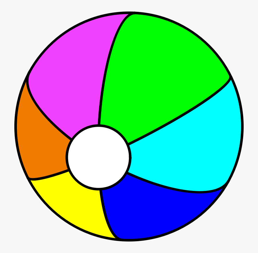 Beach Ball Clip Art, Transparent Clipart