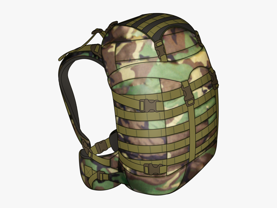 Backpack Clipart Military Backpack - Military Backpack Clipart, Transparent Clipart