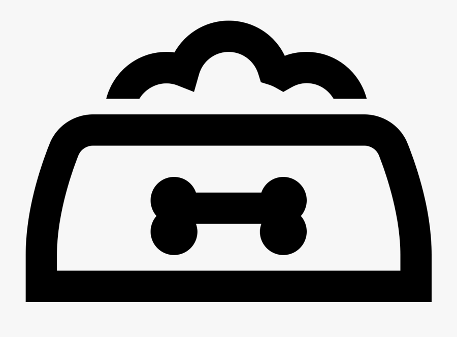 Dog Bowl Icon, Transparent Clipart