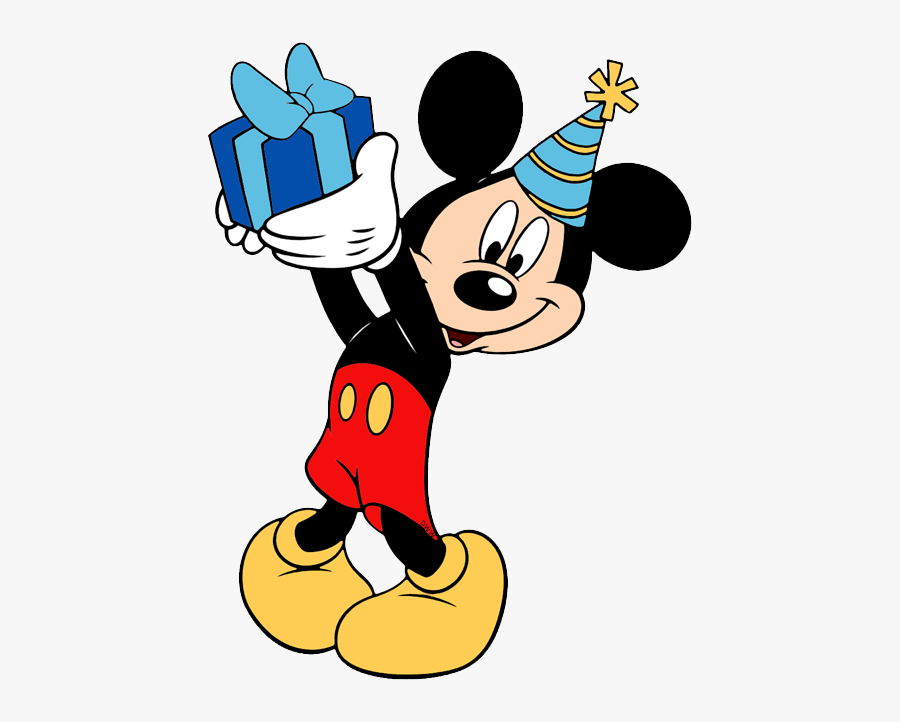Disney Birthdays And Parties Clip Art Disney Clip Art - Mickey Mouse Birthday Cake Cartoon, Transparent Clipart