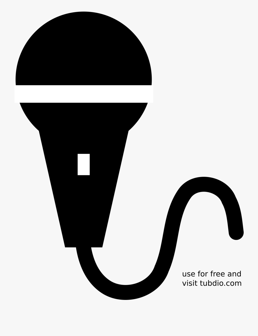 Vector Library Microphone Icon Big Image - Microphone Silhouette Clip Art, Transparent Clipart