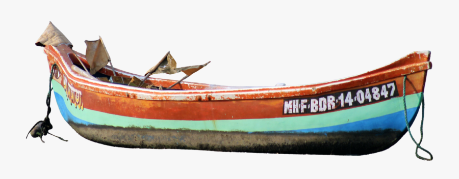 Transparent Kids Fishing Boat Clipart - Old Fishing Boat Png, Transparent Clipart