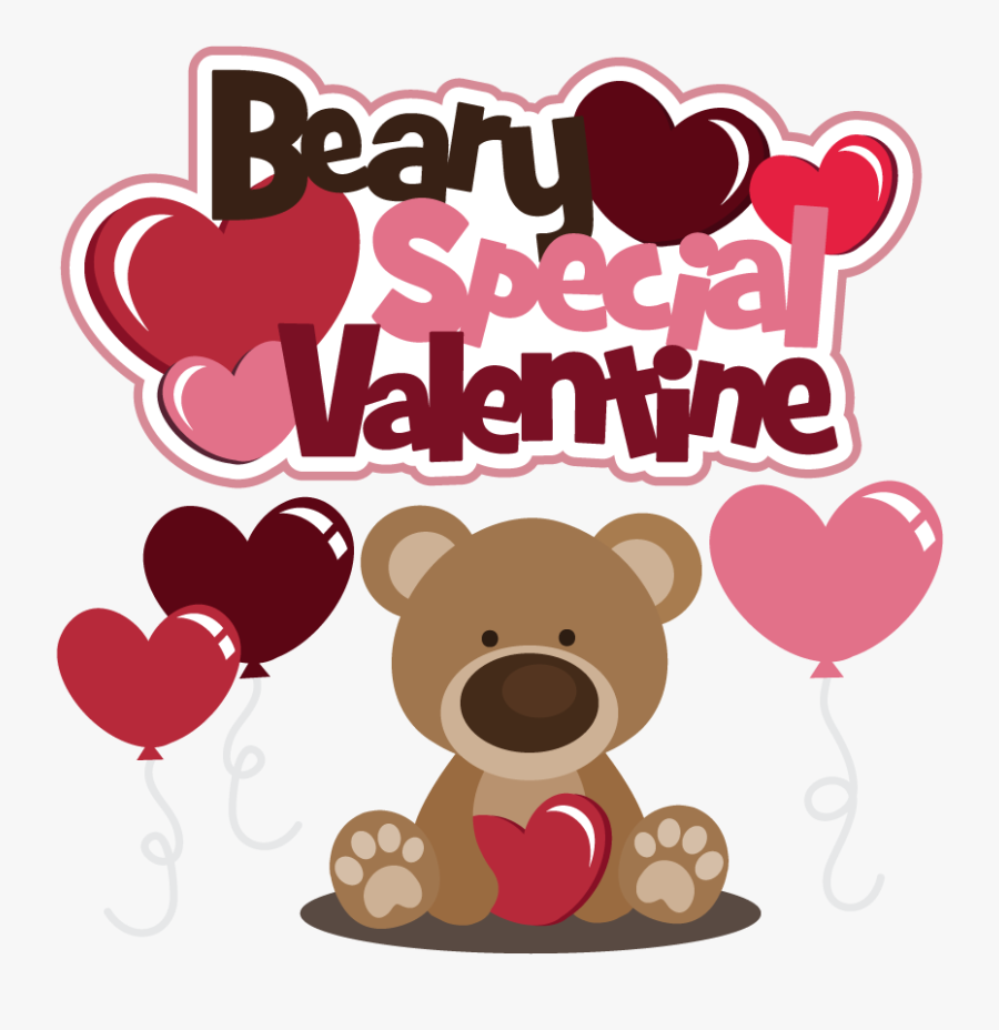 Transparent Valentine"s Day Clipart - Bear Valentines Day Clipart, Transparent Clipart