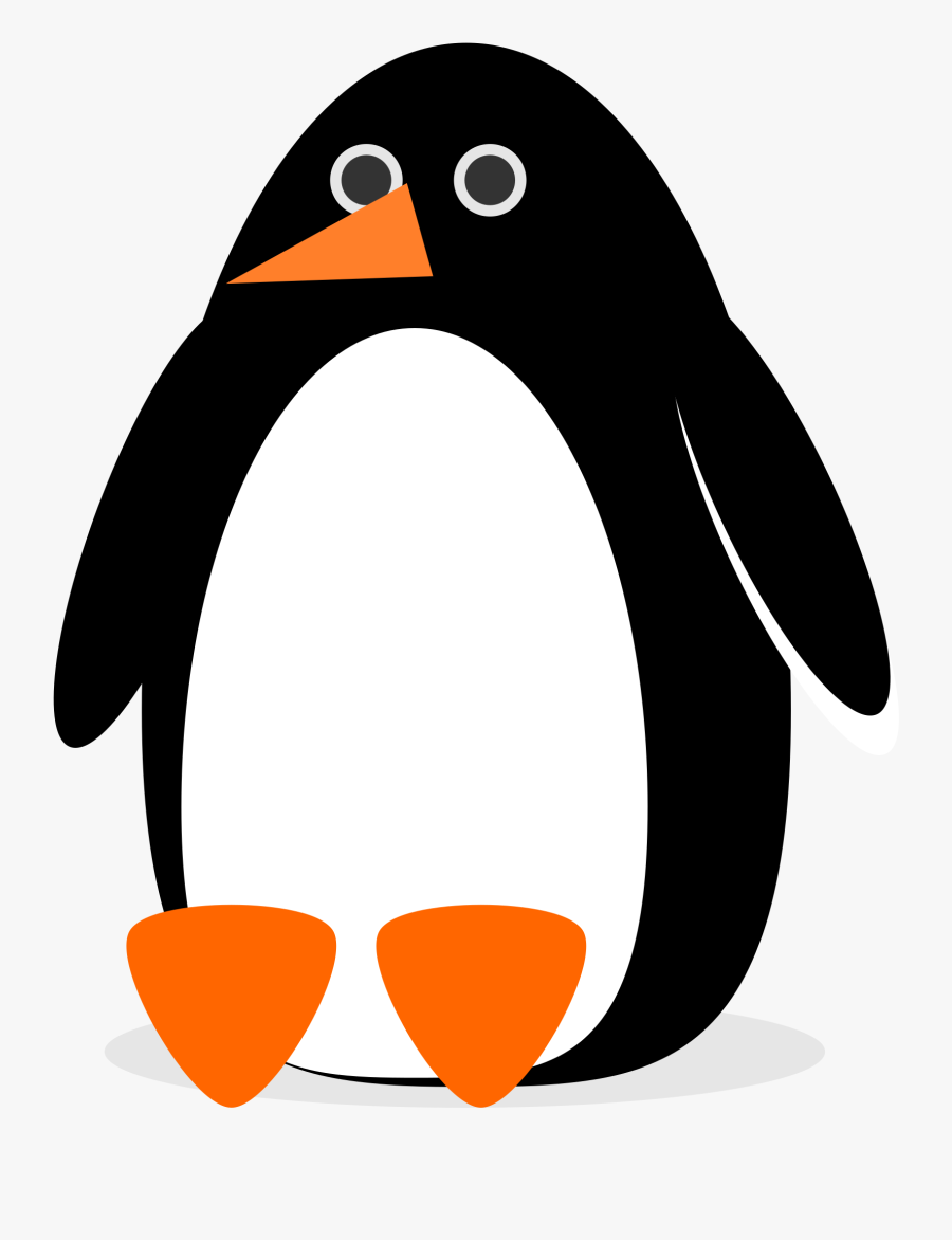 Minimalist Icons Png Free - Penguin Simple Clipart, Transparent Clipart