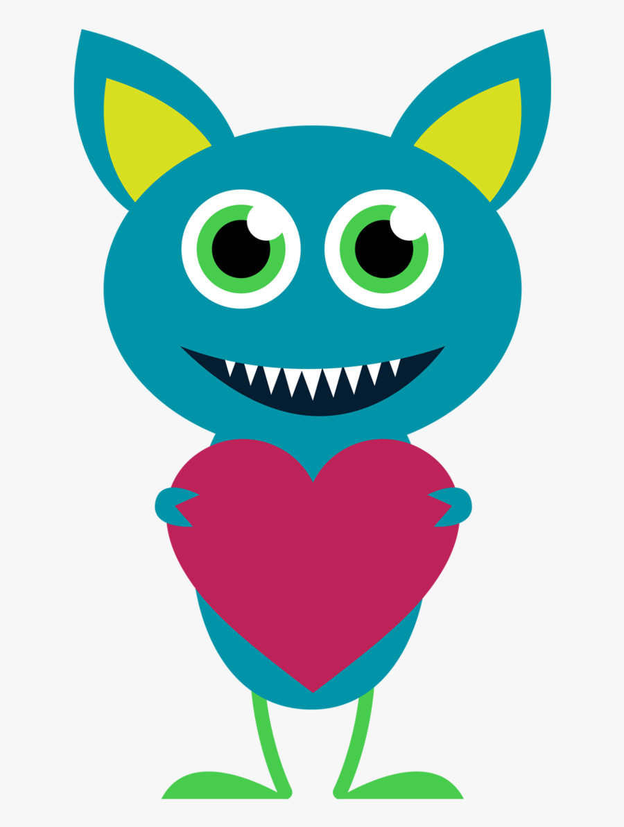 Kids Clipart Valentines - Monster Valentines Clip Art, Transparent Clipart