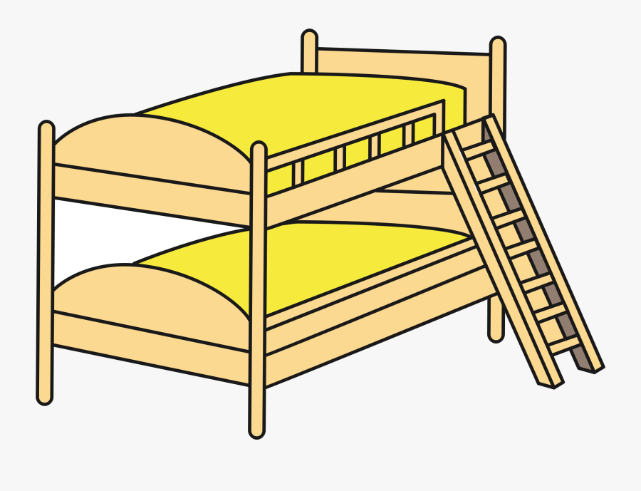 Bed Clipart Bunk Transparent Free For Png - Clip Art Bunk Bed, Transparent Clipart
