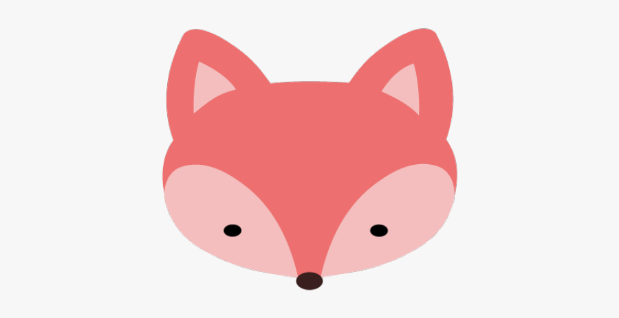 Pink Fox Cliparts - Cute Fox Head Clipart, Transparent Clipart