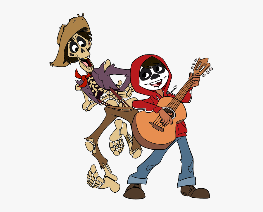 Disney Pixar S Clip - Coco Miguel And Hector, Transparent Clipart