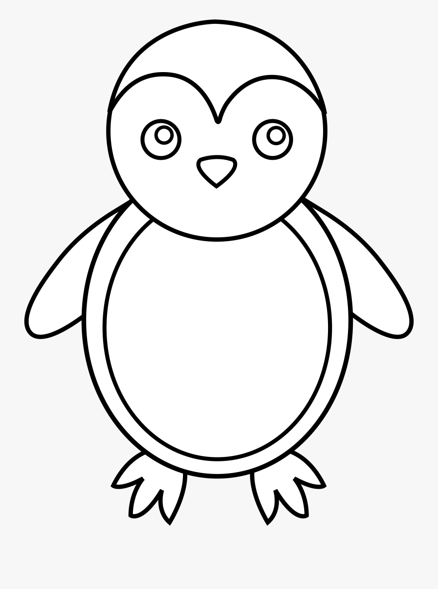 Quail - Clipart - Black - And - White - Baby Penguin Clipart Black And White, Transparent Clipart