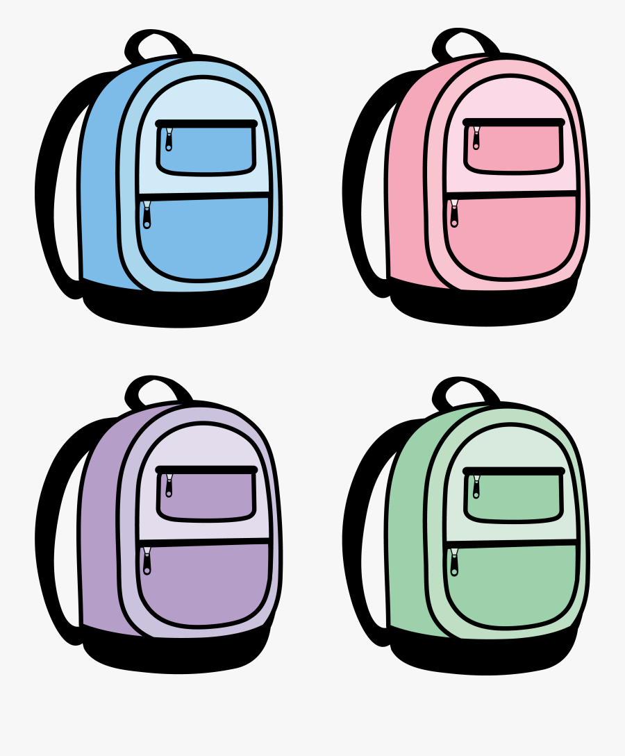 Backpack - Clipart - Pink Backpack Clipart Transparent, Transparent Clipart