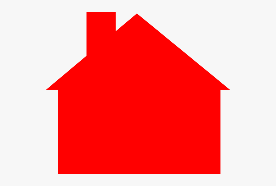 Red House 3 Clip Art At Clker - Red House Outline Clipart, Transparent Clipart