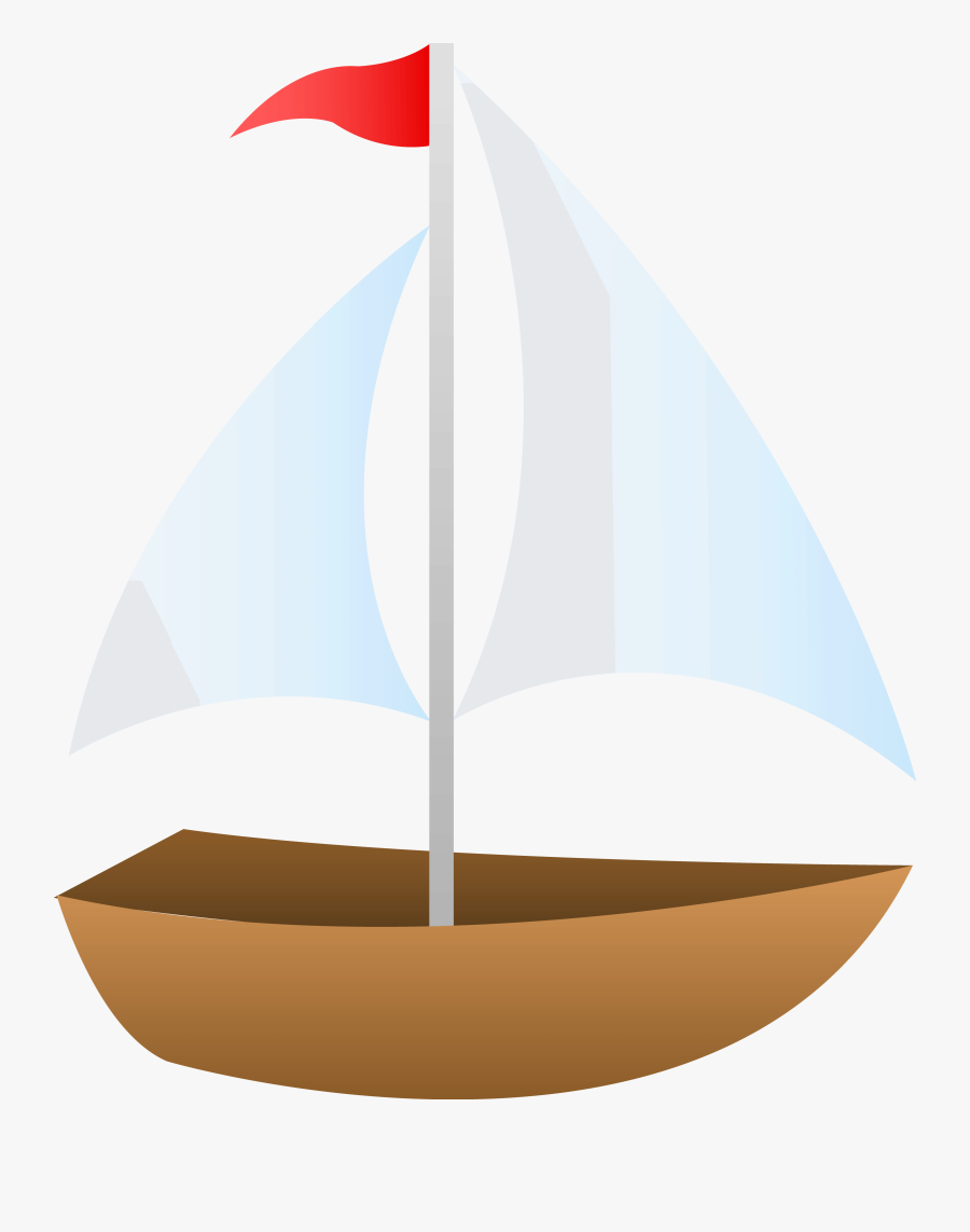 Boat Clipart - Cartoon Sail Boat Png, Transparent Clipart