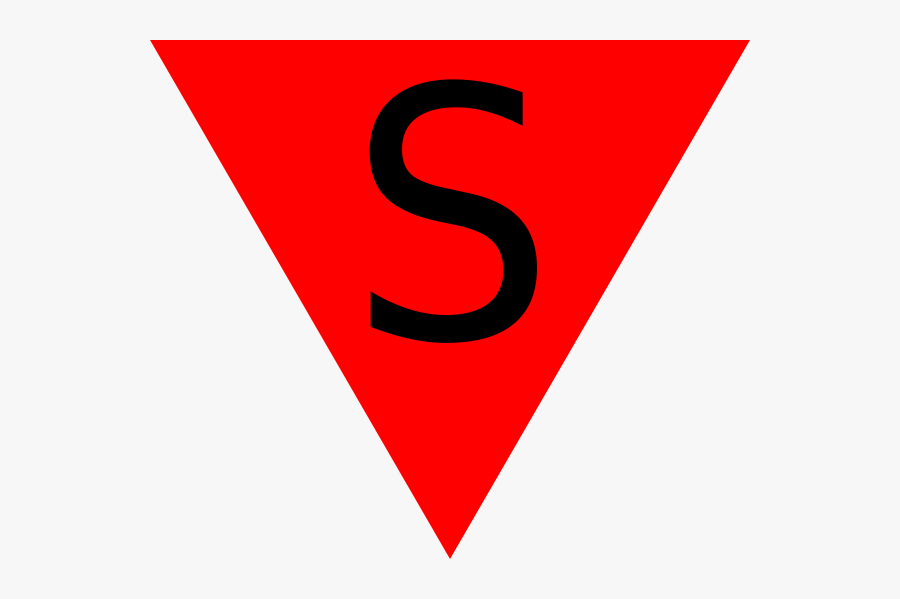 Free Vector Red Triangle Spanish Clip Art - Colorfulness, Transparent Clipart