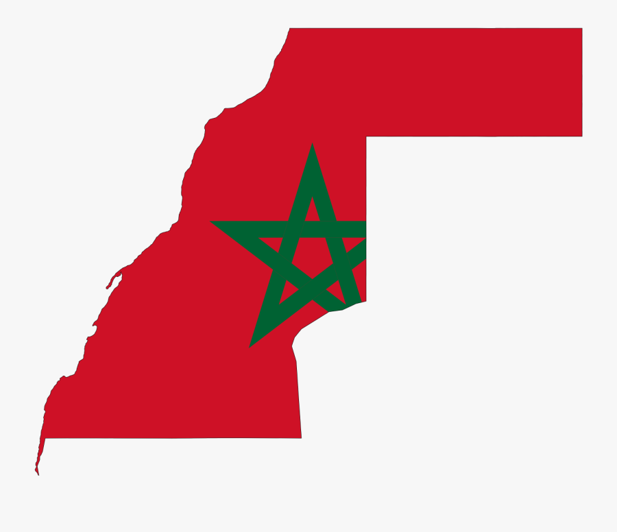 Transparent Spanish Flag Png - Western Sahara Flag Map, Transparent Clipart