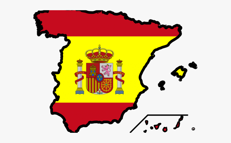 Spanish Flag Cliparts - Spain Flag Cute, Transparent Clipart