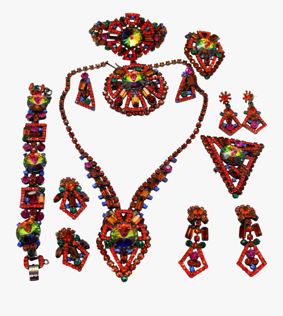 Vintage Juliana Set, Transparent Clipart