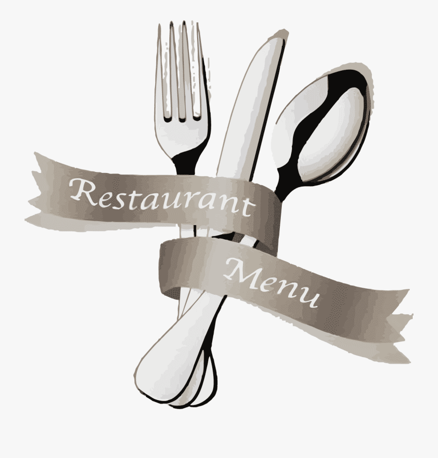 Clip Art Knife And Fork Menu - Fork And Spoon Menu Png, Transparent Clipart