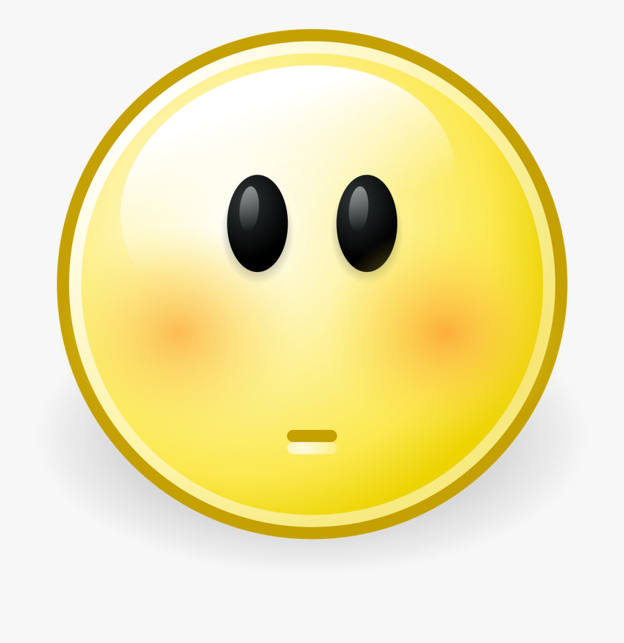 Clip Art Smiley Clipart - Face Worried, Transparent Clipart