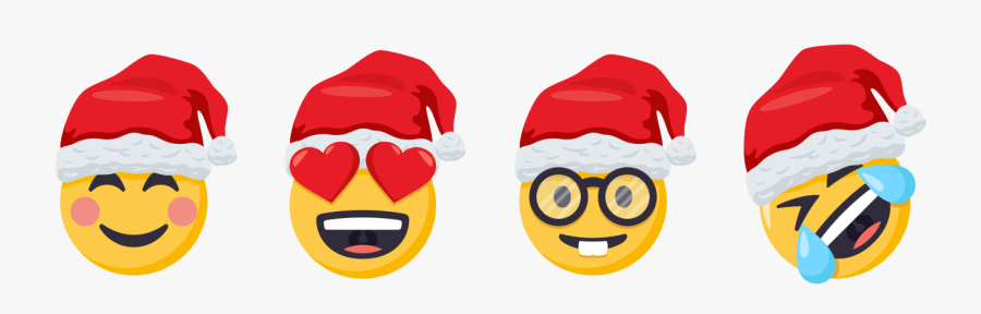 Clip Art Smiley Pack Is Coming - Santa Smiley, Transparent Clipart