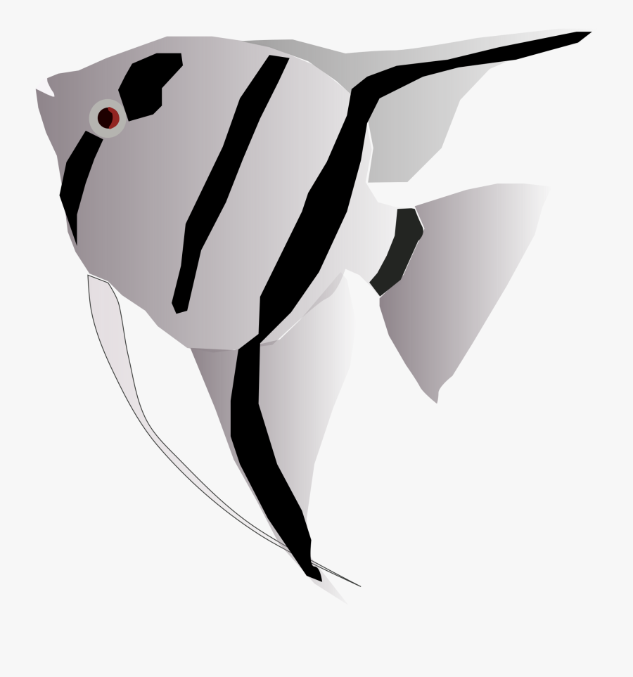 Angel Fish Cliparts 23, Buy Clip Art - Angel White Fish Png, Transparent Clipart
