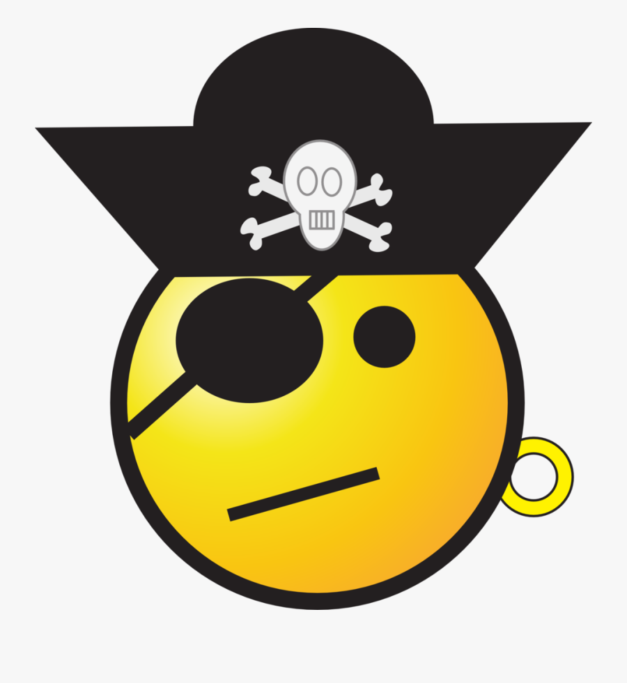 Emoticon, Smiley, Smilies, Face, Pirate, Eye-patch - Pirate Clipart Eyepatch, Transparent Clipart