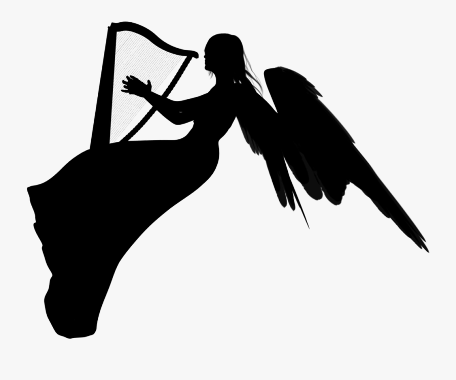 Black Silhouette Character White Clip Art - Illustration, Transparent Clipart