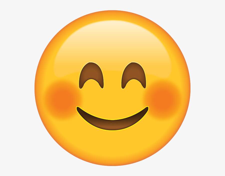 Clip Art Embarrassed Smilie Blush Emoji , Free