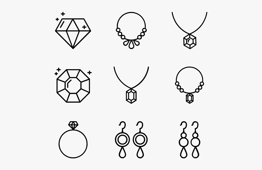 Clip Art Icons Jewelry - Jewelry Icon Transparent Background, Transparent Clipart
