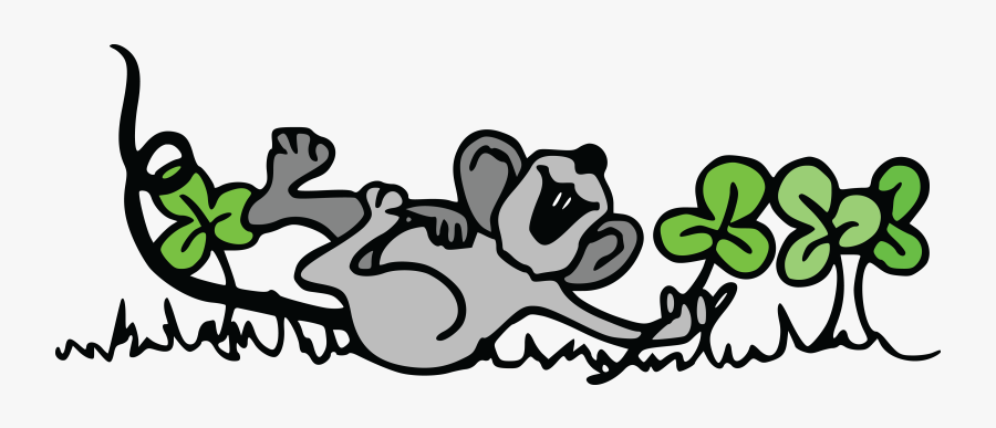 Free Clipart Of A St Patricks Day Mouse Playing In - Clip Art For March, Transparent Clipart
