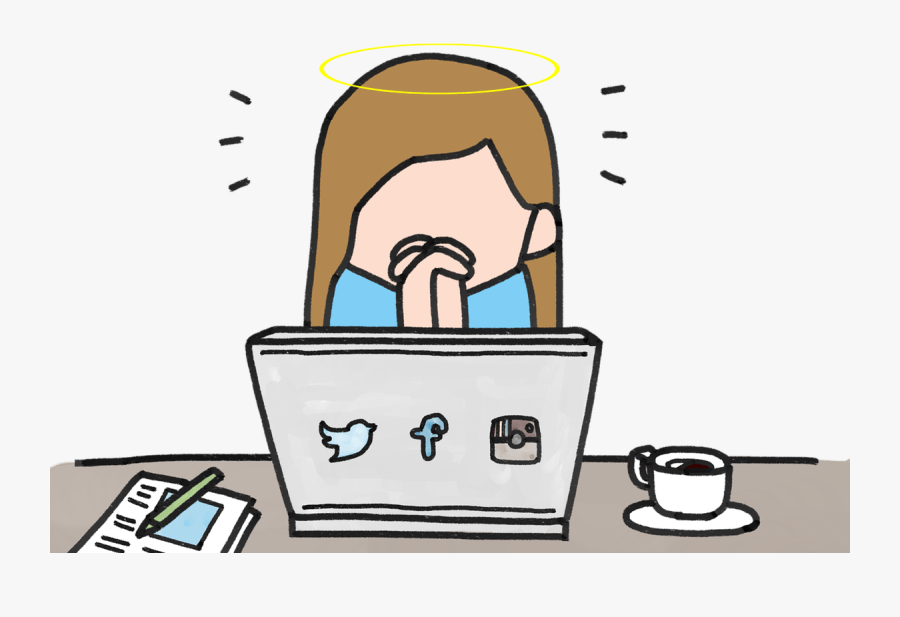 Praying Clipart Catholic Prayer - Praying To Social Media, Transparent Clipart