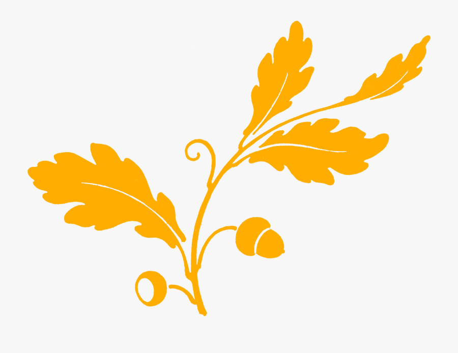 Silhouette Oak Leaf Png, Transparent Clipart