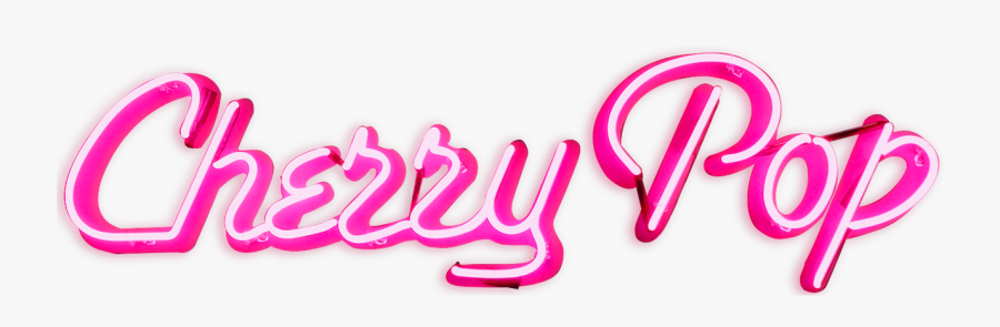 Cherry Pop - Calligraphy, Transparent Clipart