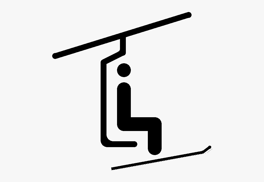 Les Gets Lift Type In Chavannes Sector - Sign, Transparent Clipart