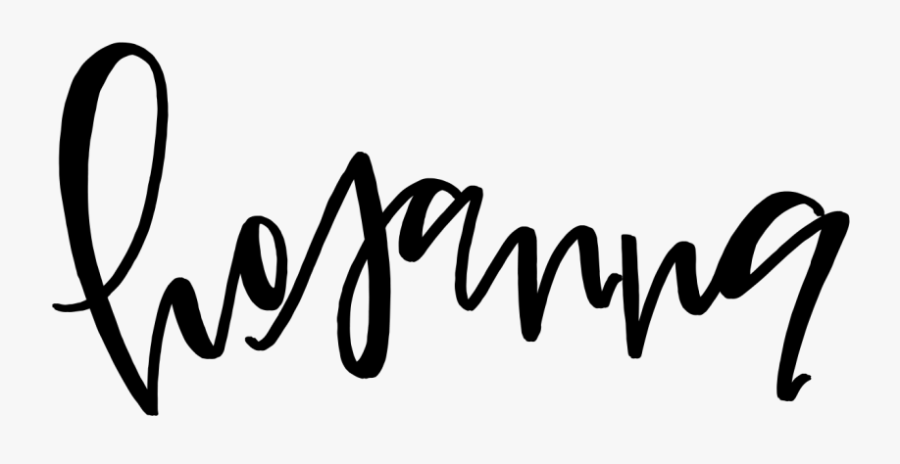 Graphics For Hosanna Graphics - Calligraphy, Transparent Clipart