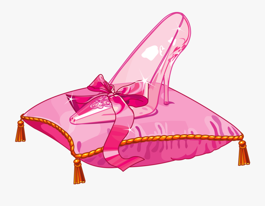 Pillow Clipart Cinderella - Cinderella Shoes Cartoons, Transparent Clipart
