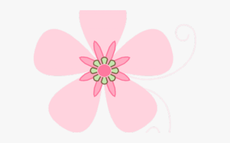 Pink Flower Clip Art, Transparent Clipart