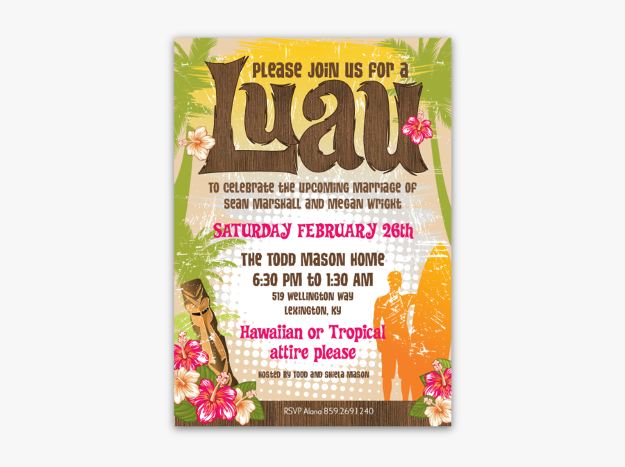 Clip Art Hawaiian Luau Hr Office - Poster, Transparent Clipart