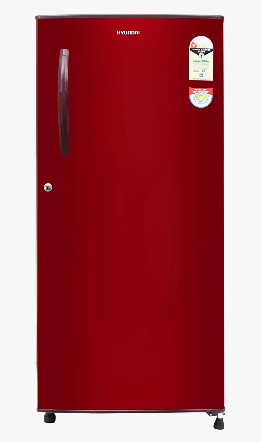 Single Door Refrigerator Png, Transparent Clipart