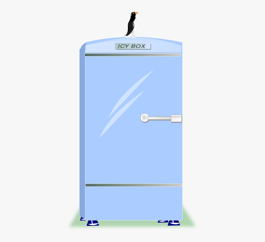Free To Use &amp, Public Domain Refrigerator Clip Art - Geladeira Antiga Com Pinguim, Transparent Clipart