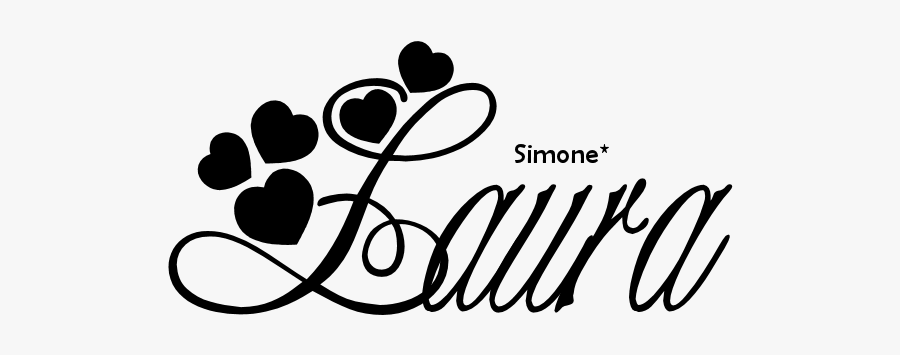 Clip Art Nome Laura - Text Love Png, Transparent Clipart