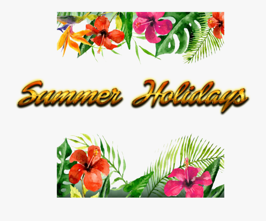 Hd Floral Hawaiian Frame Png - Hawaiian Border Png, Transparent Clipart