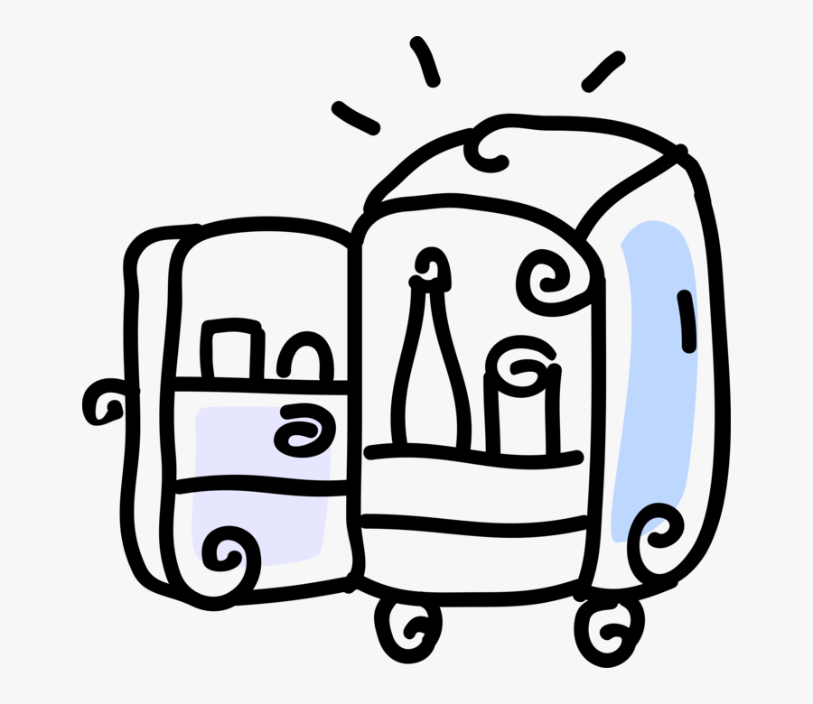 Vector Illustration Of Refrigerator Icebox Fridge Household, Transparent Clipart